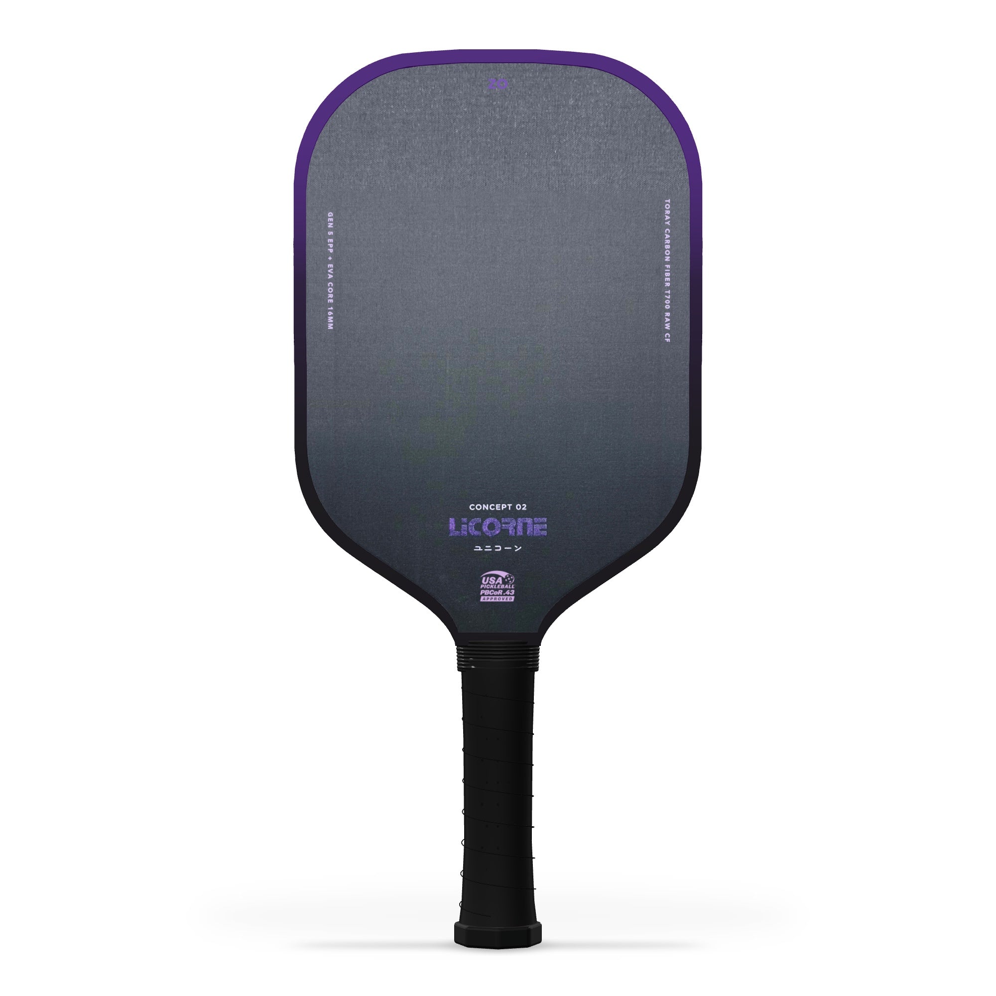 ZO CONCEPT-02 Licorne Full Foam pickleball paddle